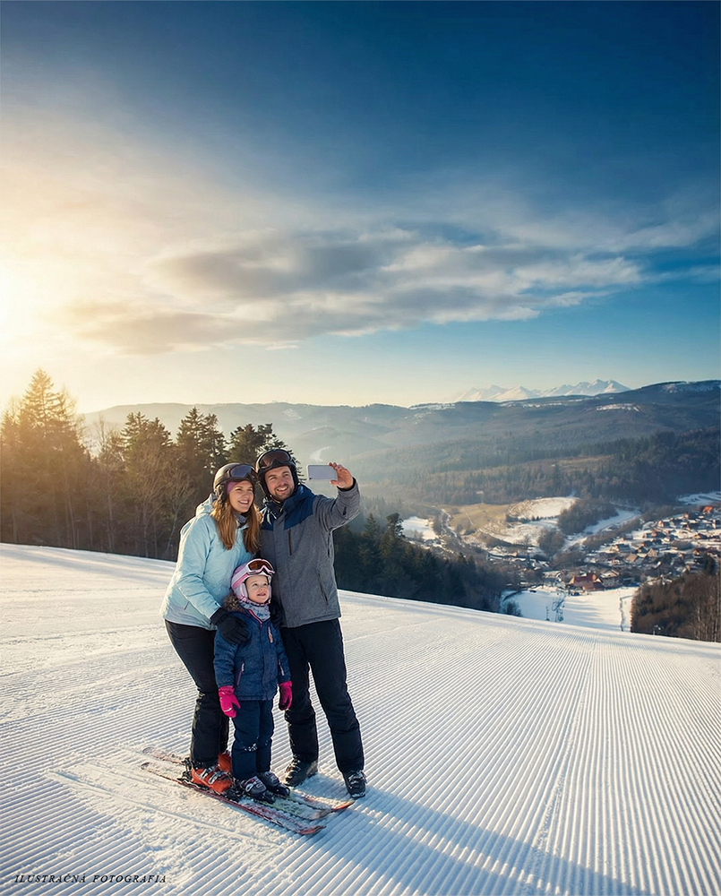 Lyžovačka priamo pod oknami